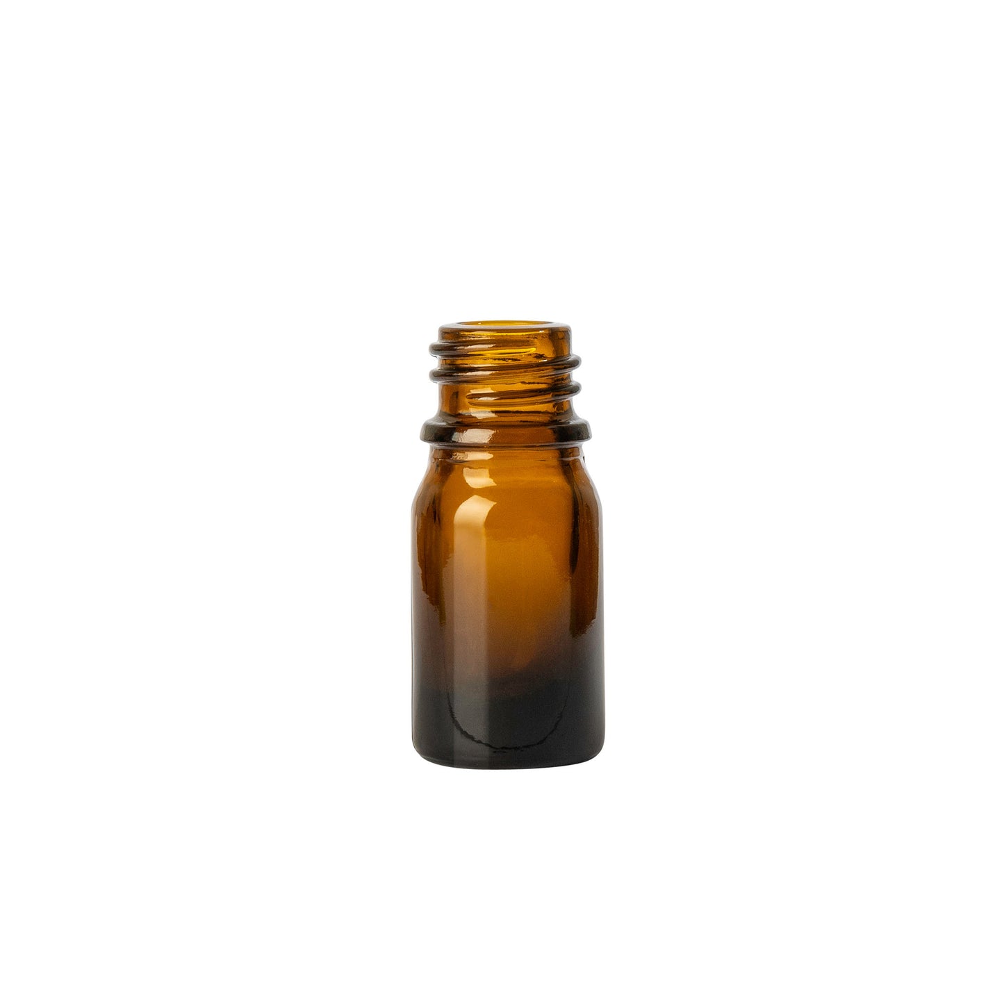 5ml Amber Euro Round (255 Bottles per Case) - Cosmetic Pack