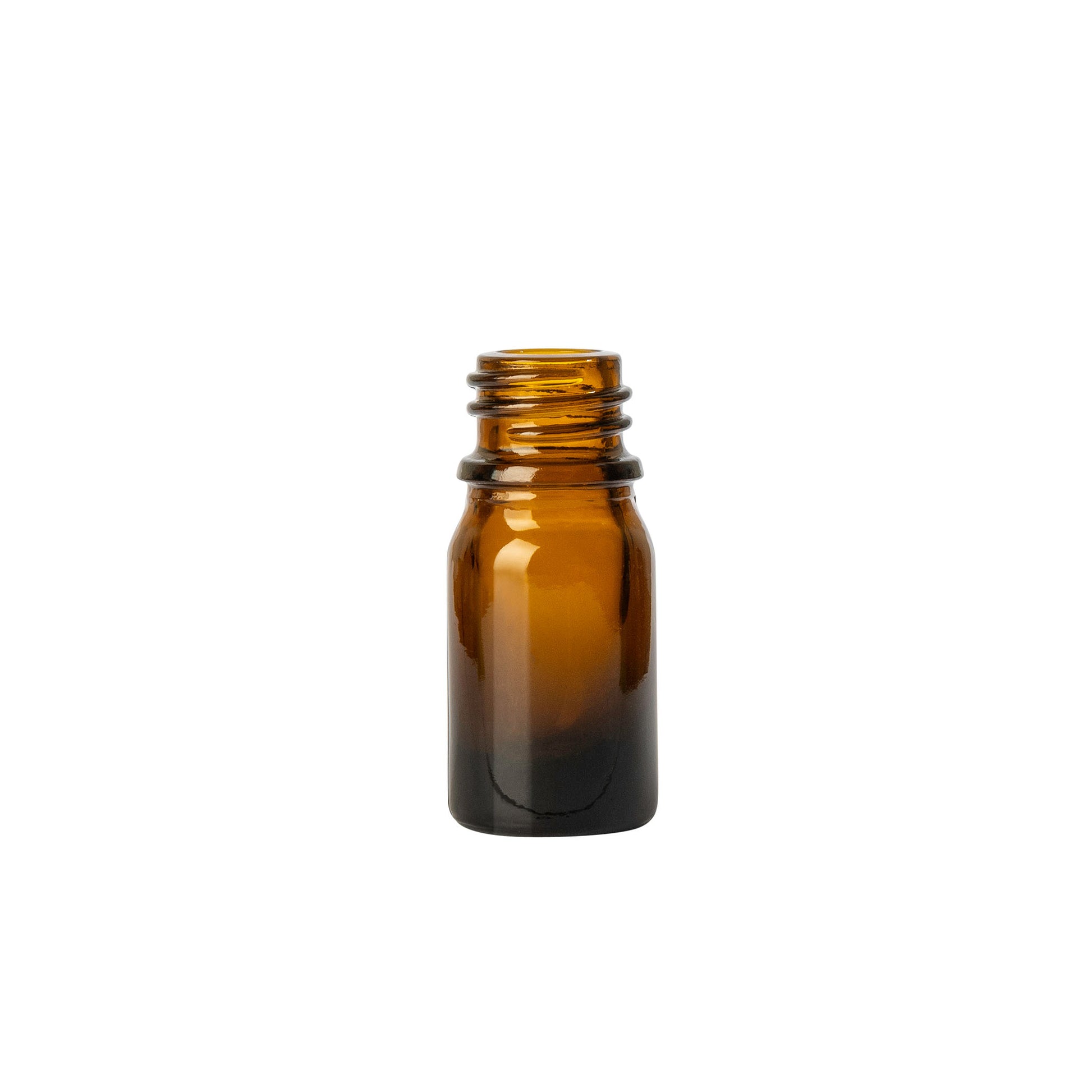 5ml Amber Euro Round (255 Bottles per Case) - Cosmetic Pack