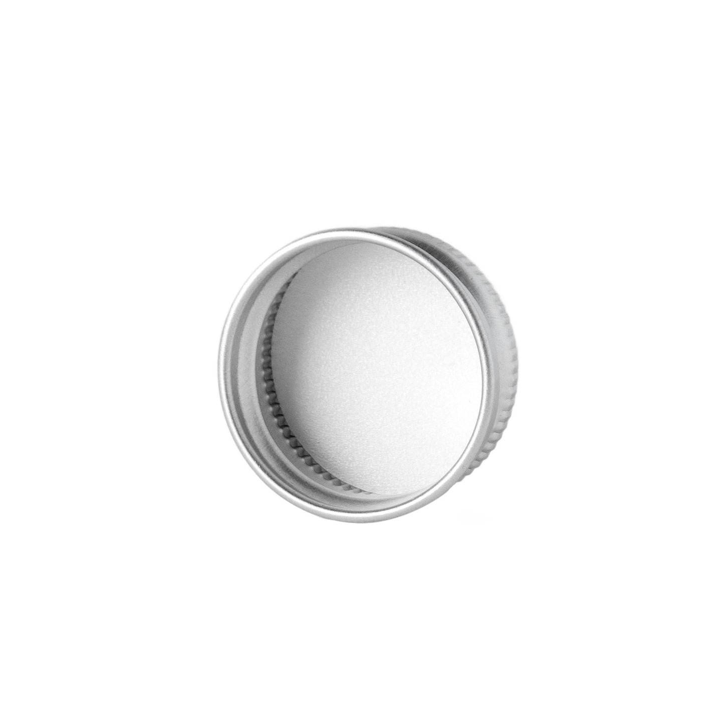 28/400 Silver Aluminum Cap (48 Pieces) - Cosmetic Pack
