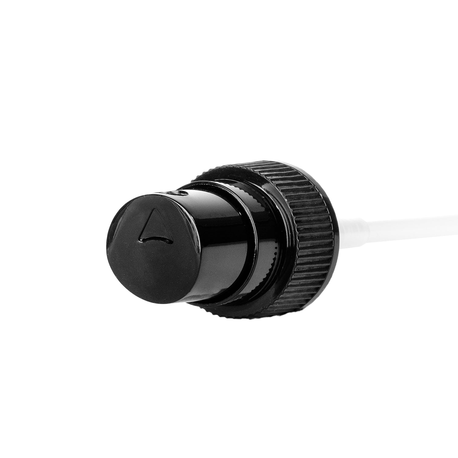 20-400 PP Black Fine-Mist Sprayer with Cap for 1oz Boston Round (720 Pieces per Case) - Cosmetic Pack