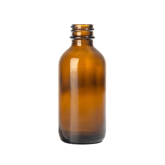 2oz Amber Boston Round (240 Bottles per Case) - Cosmetic Pack