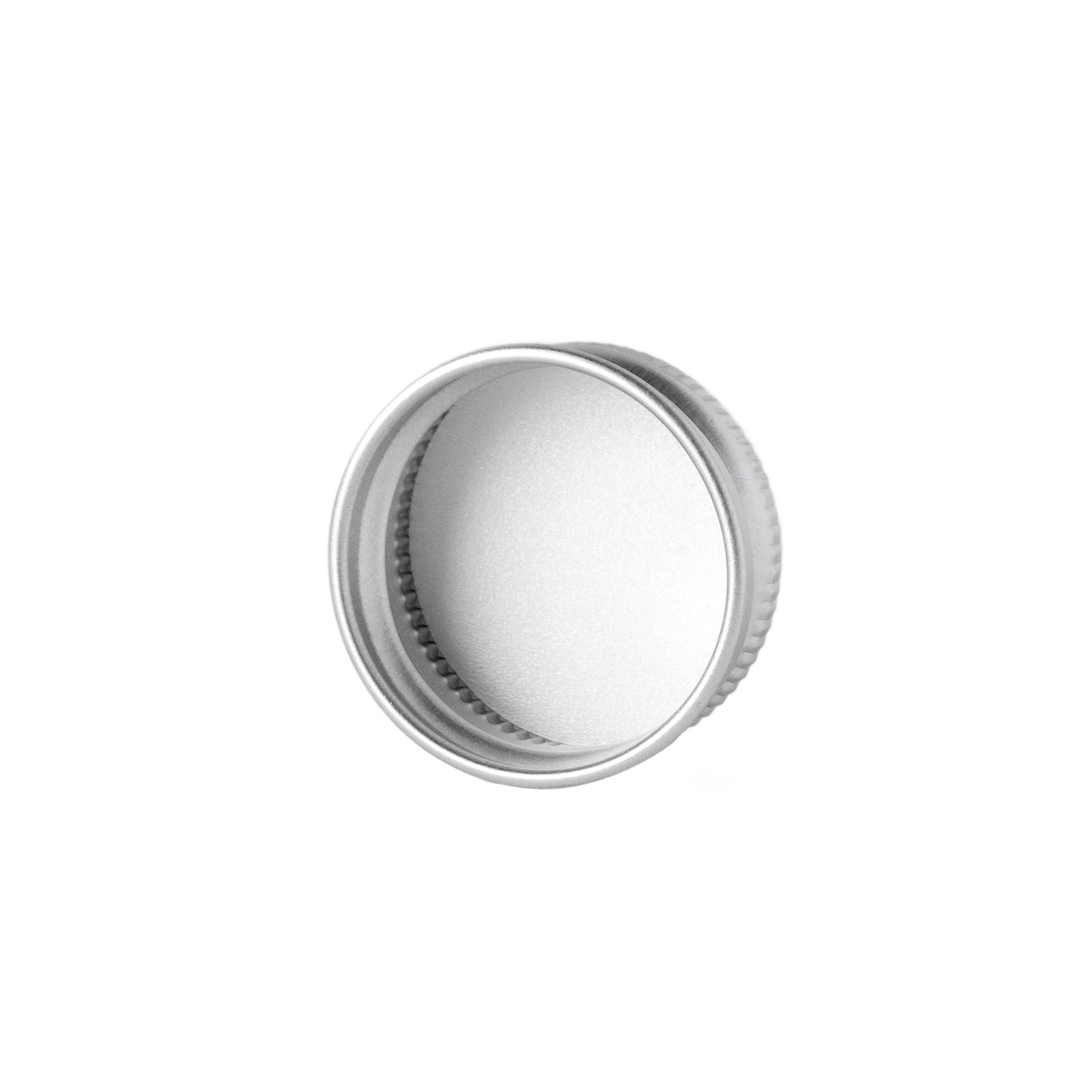 28/400 Silver Aluminum Cap (48 Pieces) - Cosmetic Pack